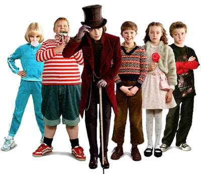 what characters are in charlie and the chocolate factory